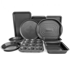 Desserts Make Nonstick Bakeware Baking Roasting Cake Pans 10 Pieces Set