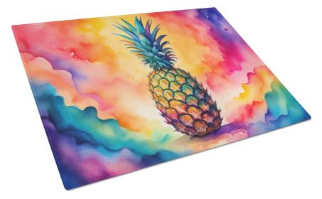 NEW Colorful Pineapple Glass Cutting Board Decorative Tempered Glass Kitchen Cutting and Serving Board Large Size Chopping Board