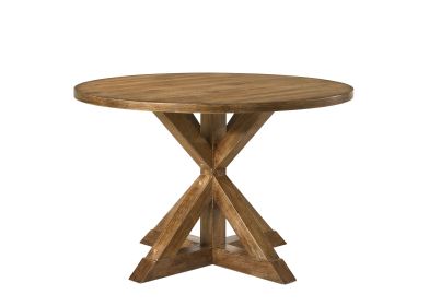 Wallace II Weathered Oak Finish Dining Table