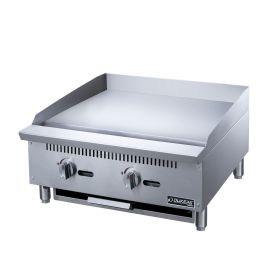 2-Burner Commercial  Griddle in Stainless Steel  with 4  legs