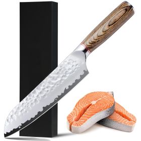 Chef Knife, Kiritsuke Knife, Santoku Knife, Boning Knife, Japanese Sharp Vegetable Knife Professional Slicing Knife With Rosewood Handle And Gift (Option: Santoku Knife)