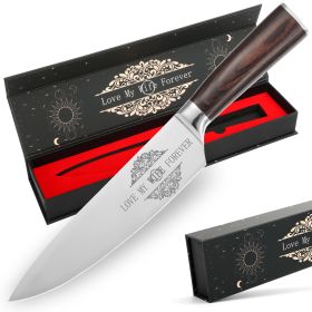 Gifts For Dad, Mom, Wife, Husband 8 Inch Chef Knife For Fathers Day Dad,Valentines Day, Mothers Day Gifts, Japanese 5cr15mov Kitchen Gyuto Chef K (Option: Chef Knife for Wife)