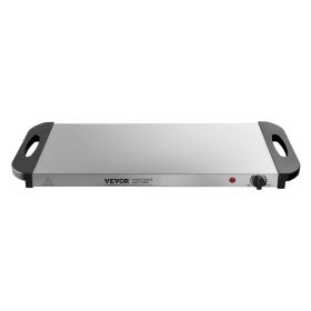 VEVOR Electric Warming Tray Buffet Food Warming w/ Temp Control Stainless Steel (Default: Default)